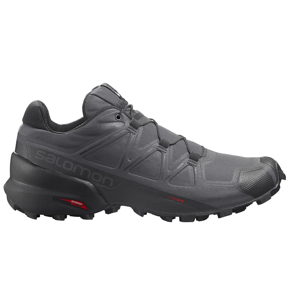 Salomon Singapore Mens Trail Running Shoes - SPEEDCROSS 5 Black | 39142-CXQS